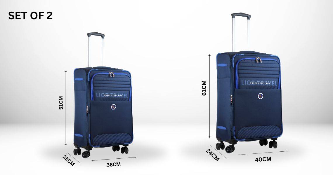 LIGO FEATHER - 20 CABIN AND 24 MEDIUM LUGGAGE