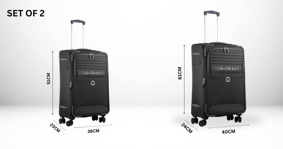 LIGO FEATHER - 20 CABIN AND 24 MEDIUM LUGGAGE