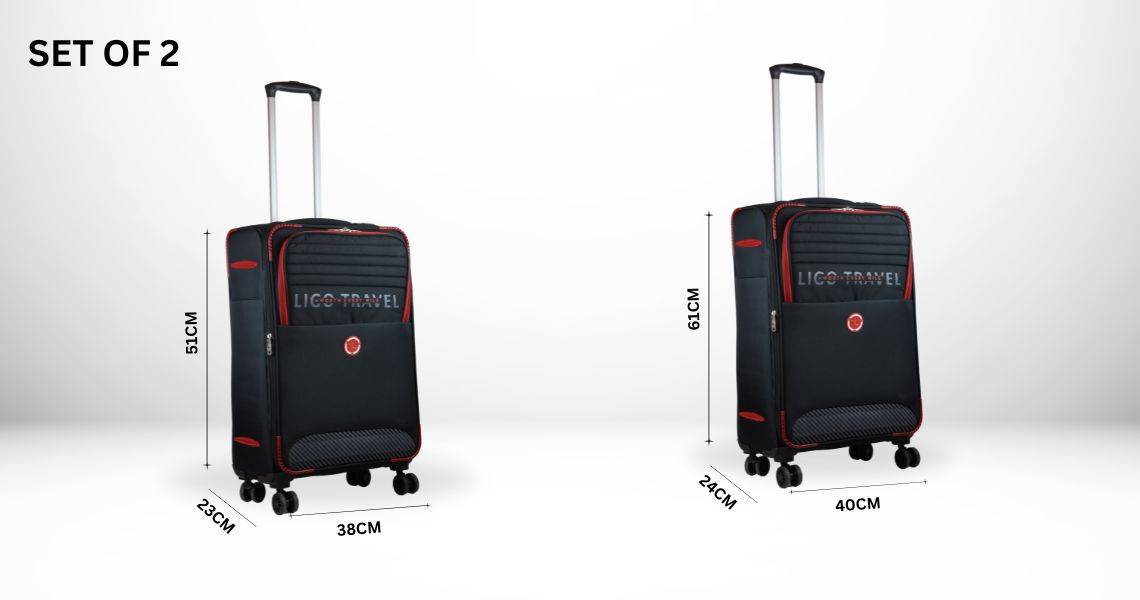 LIGO FEATHER - 20 CABIN AND 24 MEDIUM LUGGAGE