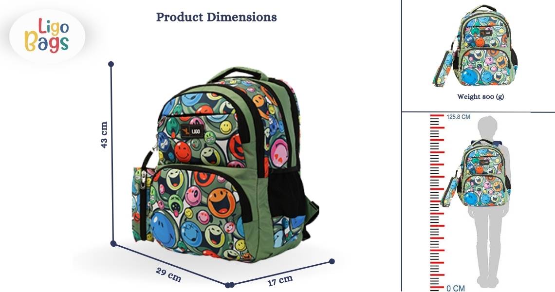 SMILEY SCHOOL BACKPACK
