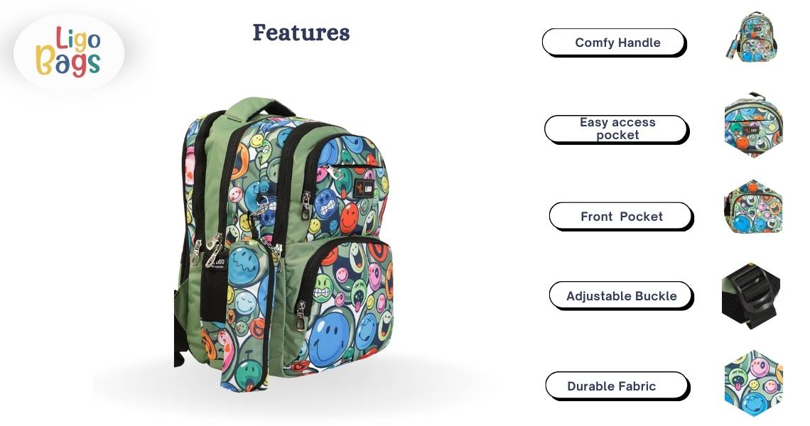 SMILEY SCHOOL BACKPACK