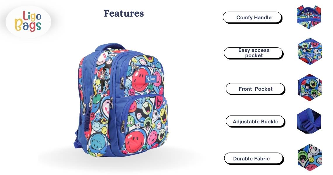 SMILEY SCHOOL BACKPACK