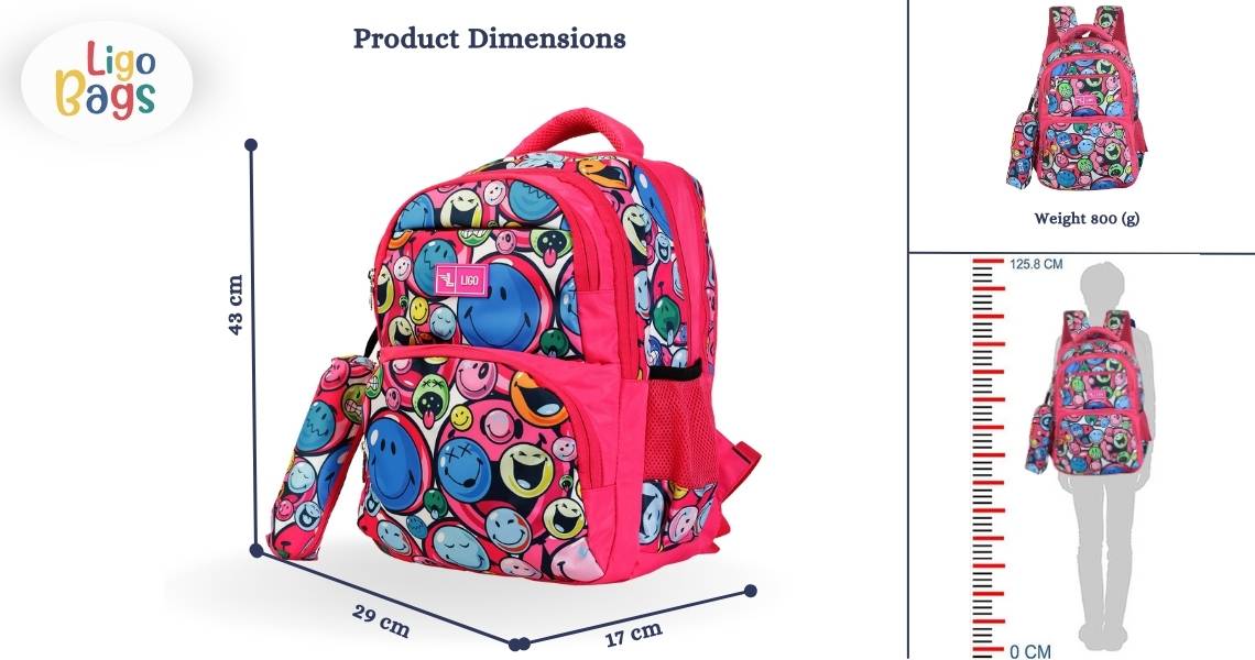 SMILEY SCHOOL BACKPACK