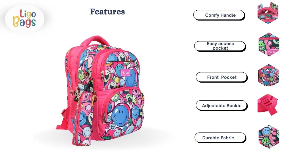 SMILEY SCHOOL BACKPACK