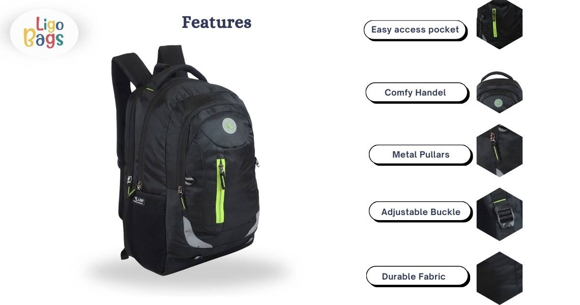 Flourozip School Backpack