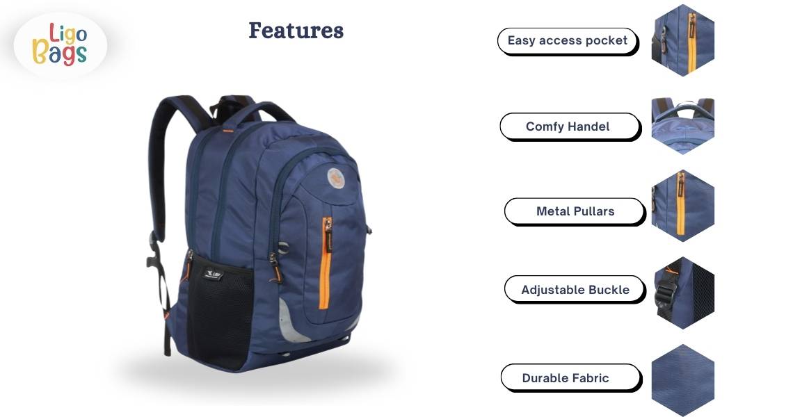 Flourozip School Backpack