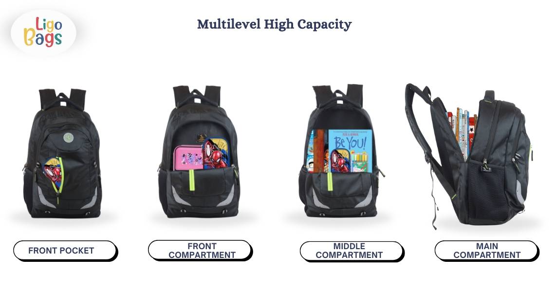 Flourozip School Backpack