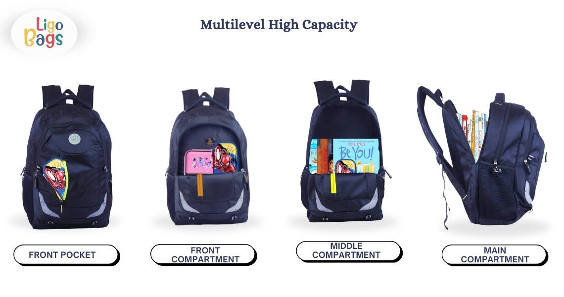 Flourozip School Backpack