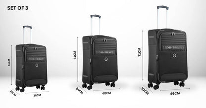LIGO FEATHER LUGGAGE- SET OF 3