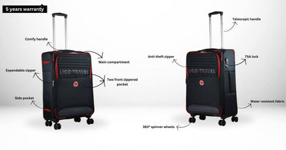 LIGO FEATHER - 20 CABIN AND 24 MEDIUM LUGGAGE