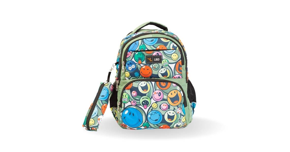 SMILEY SCHOOL BACKPACK