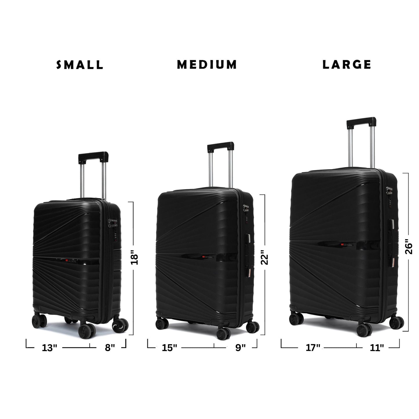 Comet luggage set of 3