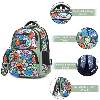 SMILEY SCHOOL BACKPACK