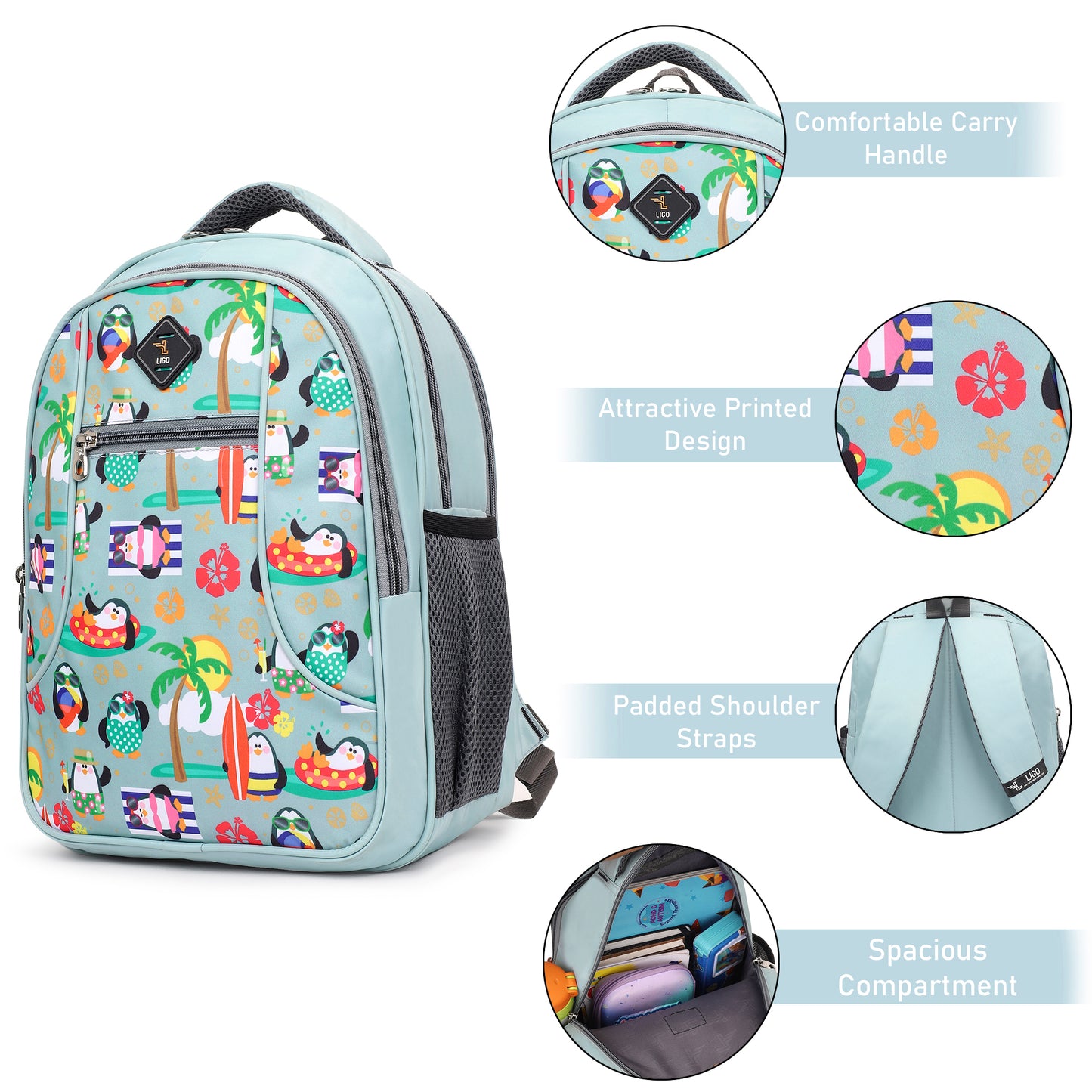 Seaside Kids School Bags