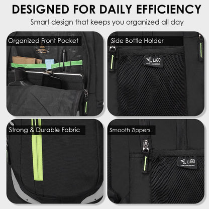 Flourozip School Backpack