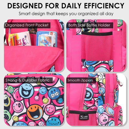 SMILEY SCHOOL BACKPACK