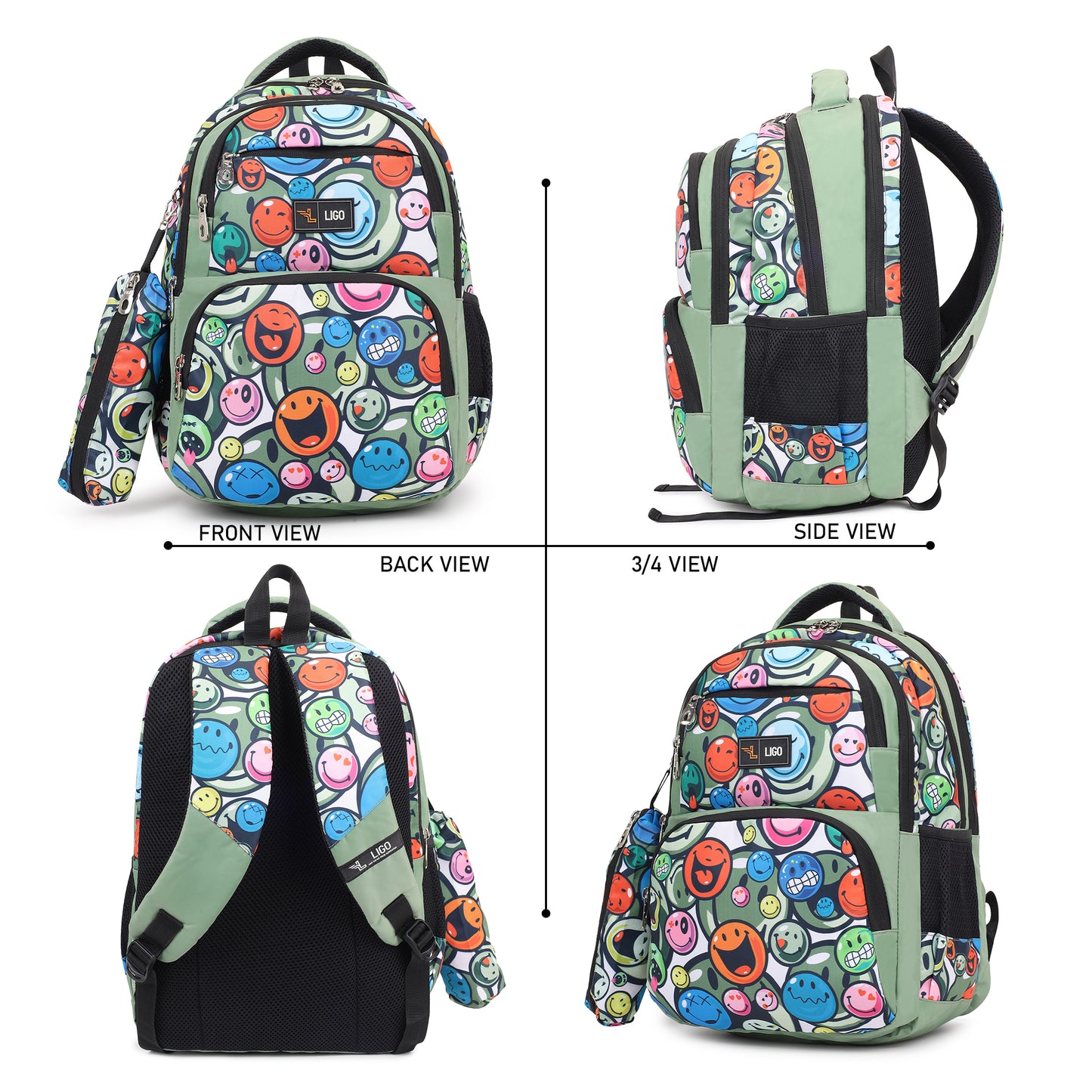 SMILEY SCHOOL BACKPACK