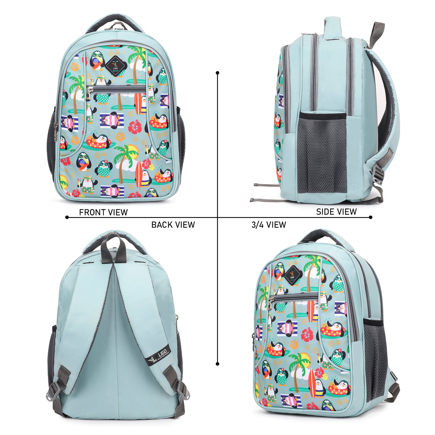 Seaside Kids School Bags