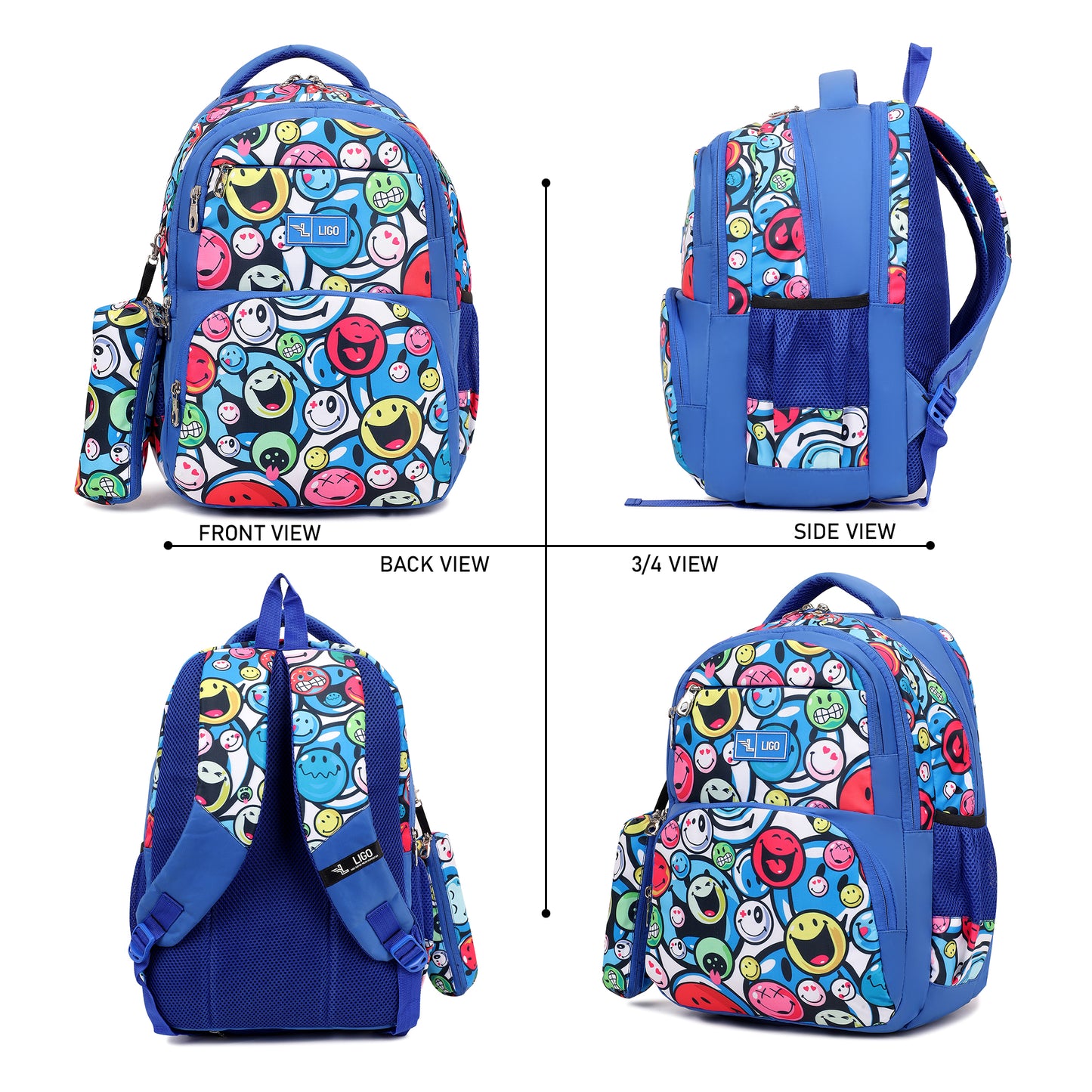 SMILEY SCHOOL BACKPACK
