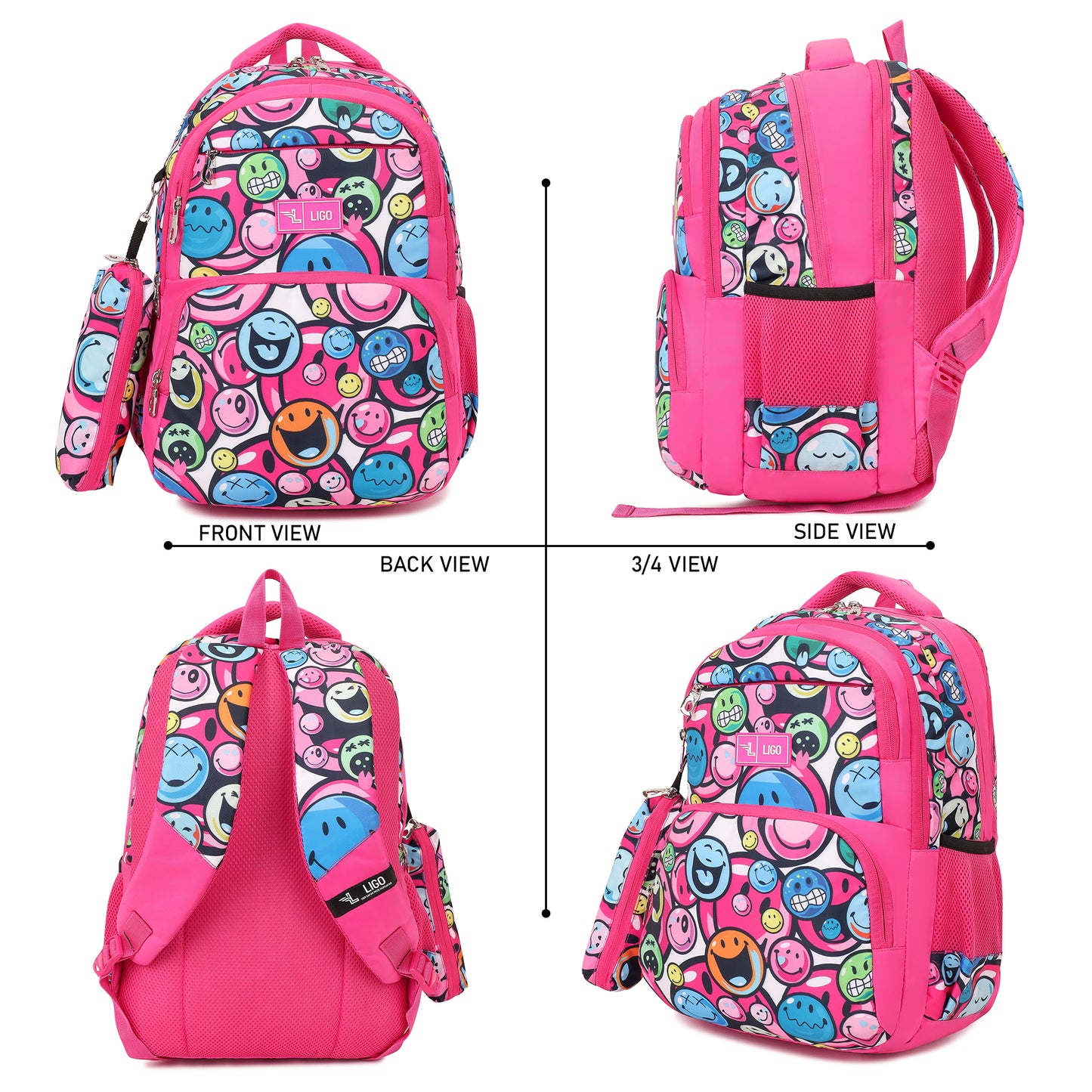 SMILEY SCHOOL BACKPACK